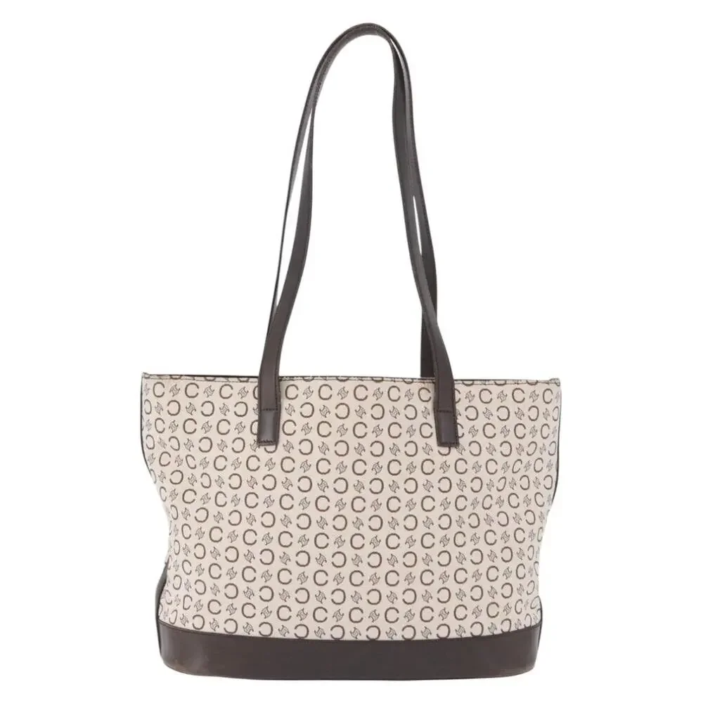 Celine C Macadam Tote White